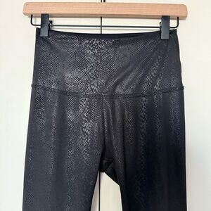 Black Snake Print Leggings